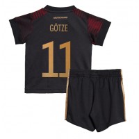 Echipament fotbal Germania Mario Gotze #11 Tricou Deplasare Mondial 2022 pentru copii maneca scurta (+ Pantaloni scurti)